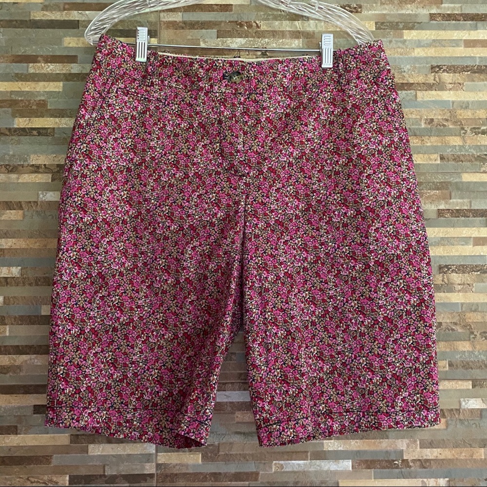 Talbots Bermuda shorts Pink Floral Size 8